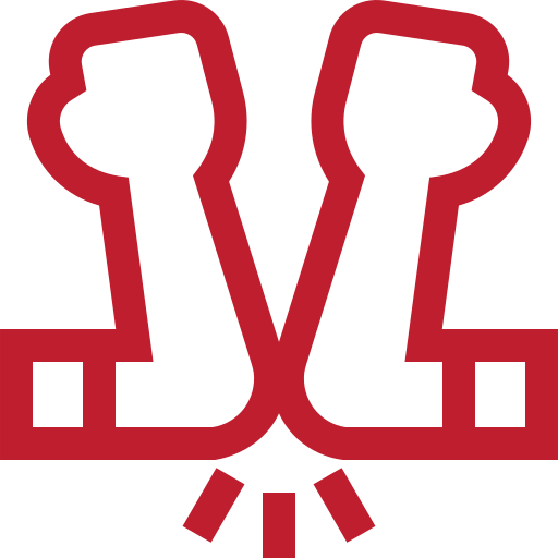 illustration of two people touching elbows